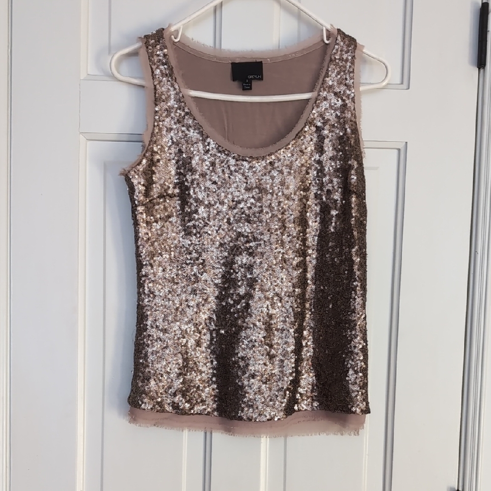 Greylin Sequined Tank